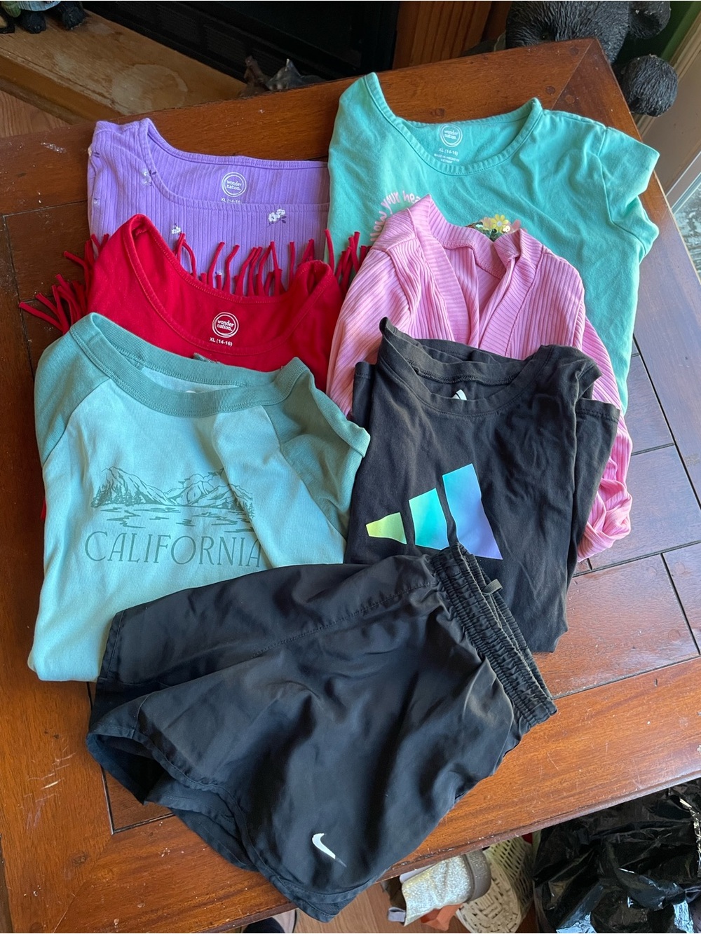 Mixed Kids  Tops & Nike Black Athletic Shorts Bundle
